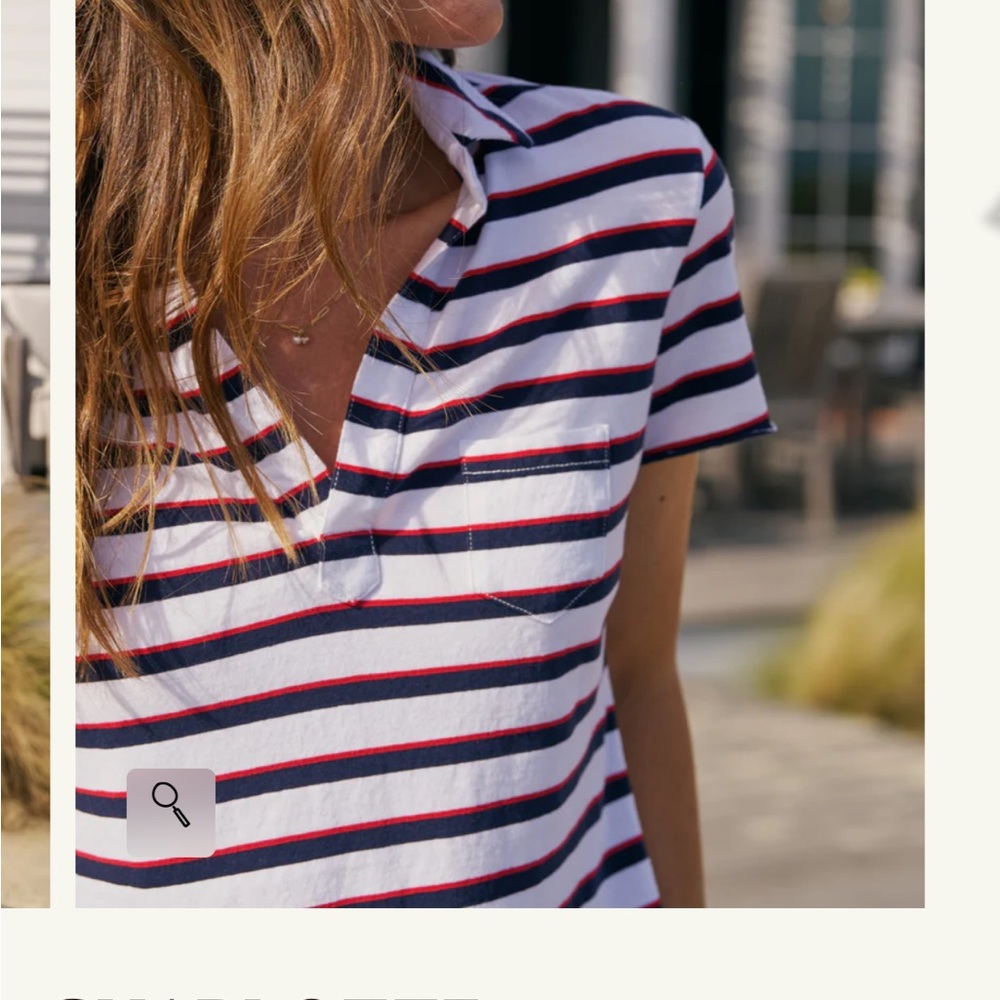 Frank & Eileen Charlotte‎ Perfect Polo, Size Large NWOT - Picture 12 of 14
